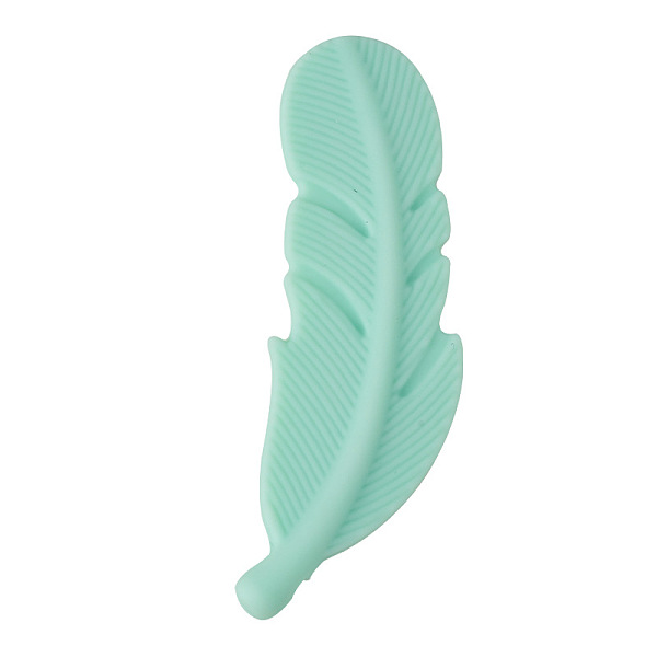 PandaHall Feather Food Grade Silicone Focal Beads, Silicone Teething Beads, Turquoise, 58x15mm Silicone Feather Green
PandaHall Feather Food Grade Silicone Focal Beads, Silicone Teething Beads, Turquoise, 58x15mm Silicone Feather Green