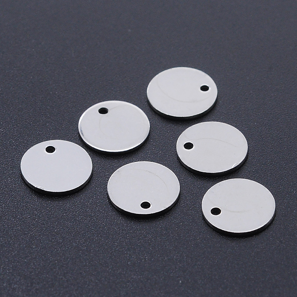 PandaHall 201 Stainless Steel Laser Cut Charms, Blank Stamping Tag, Flat Round, Stainless Steel Color, 10x1mm, Hole: 1.2mm 201 Stainless...
PandaHall 201 Stainless Steel Laser Cut Charms, Blank Stamping Tag, Flat Round, Stainless Steel Color, 10x1mm, Hole: 1.2mm 201 Stainless...