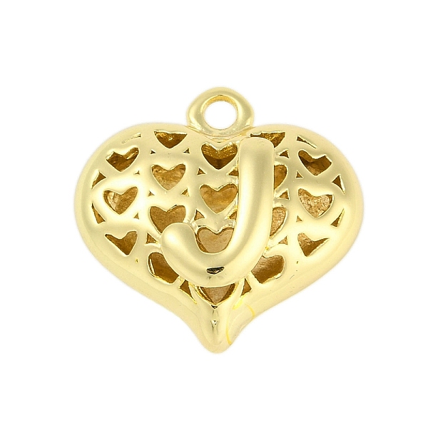 PandaHall Hollow Brass Pendants for Valentine's Day, Heart with Letter, Real 18K Gold Plated, Letter J, 25x26x13mm, Hole: 2.5mm Brass Letter...
PandaHall Hollow Brass Pendants for Valentine's Day, Heart with Letter, Real 18K Gold Plated, Letter J, 25x26x13mm, Hole: 2.5mm Brass Letter...