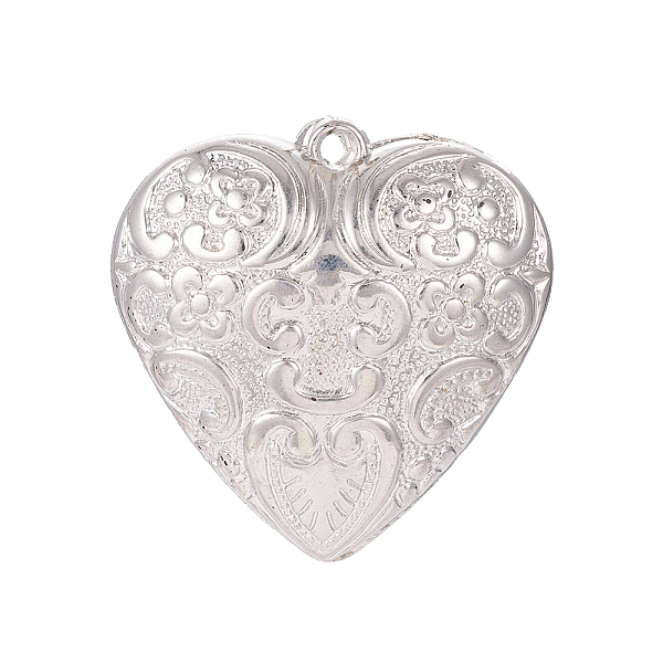 PandaHall Heart CCB Plastic Big Pendants, Platinum, 50x49x17mm, Hole: 4mm Plastic Heart
PandaHall Heart CCB Plastic Big Pendants, Platinum, 50x49x17mm, Hole: 4mm Plastic Heart
