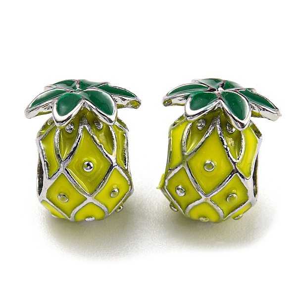 PandaHall Brass Enamel European Beads, Large Hole Beads, Lead Free & Cadmium Free, Long-Lasting Plated, Platinum, Pineapple, Yellow...
PandaHall Brass Enamel European Beads, Large Hole Beads, Lead Free & Cadmium Free, Long-Lasting Plated, Platinum, Pineapple, Yellow...