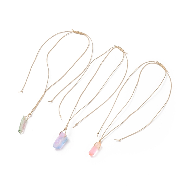 PandaHall Natural Quartz Crystal Nugget Pendant Necklace, Gemstone Braided Jewelry for Women, Mixed Color, 29.92~30.71 inch(76~78cm) Quartz..., Multicolor
PandaHall Natural Quartz Crystal Nugget Pendant Necklace, Gemstone Braided Jewelry for Women, Mixed Color, 29.92~30.71 inch(76~78cm) Quartz..., Multicolor