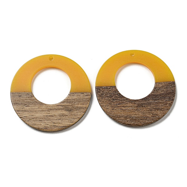 PandaHall Resin & Walnut Wood Pendants, Geometric Charms, Ring, 38x2.5mm, Hole: 2.2mm Resin+Wood Ring
PandaHall Resin & Walnut Wood Pendants, Geometric Charms, Ring, 38x2.5mm, Hole: 2.2mm Resin+Wood Ring