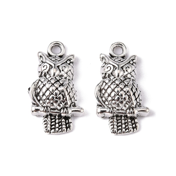 PandaHall Tibetan Style Alloy Pendants, Lead Free and Cadmium Free, Antique Silver, Owl, about 22mm long, 12mm wide, 4.5mm thick, hole: 2mm...
PandaHall Tibetan Style Alloy Pendants, Lead Free and Cadmium Free, Antique Silver, Owl, about 22mm long, 12mm wide, 4.5mm thick, hole: 2mm...
