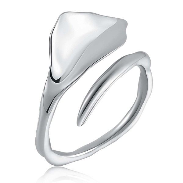 PandaHall Rhodium Plated 925 Sterling Silver Triangle Open Cuff Ring for Men Women, Platinum, US Size 9(18.9mm) Sterling Silver
PandaHall Rhodium Plated 925 Sterling Silver Triangle Open Cuff Ring for Men Women, Platinum, US Size 9(18.9mm) Sterling Silver