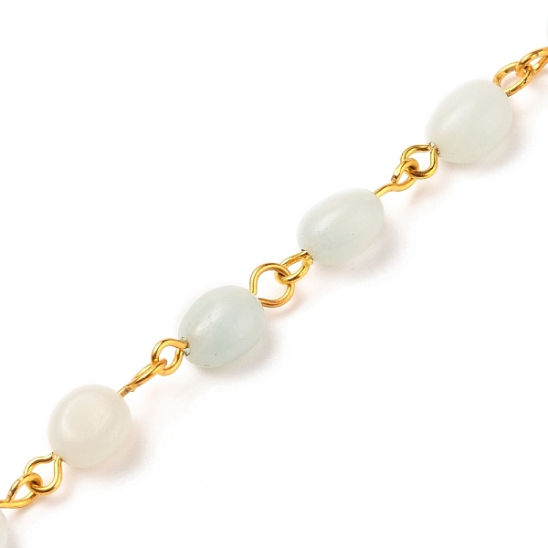 PandaHall Handmade Natural Flower Amazonite Beaded Chains, with Golden Tone Iron Eye Pin, Nuggets, 5~10x5~8x3.5~7mm, about 39.37 inch...
PandaHall Handmade Natural Flower Amazonite Beaded Chains, with Golden Tone Iron Eye Pin, Nuggets, 5~10x5~8x3.5~7mm, about 39.37 inch...