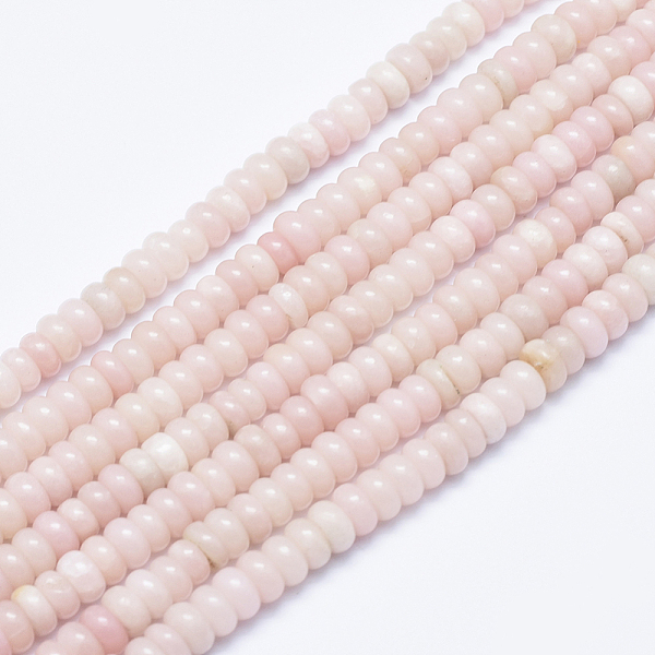 PandaHall Natural Pink Opal Beads Strands, Rondelle, 6~6.5x3~4mm, Hole: 1mm, about 105pcs/strand, 15.7 inch(40cm) Pink Opal Rondelle
PandaHall Natural Pink Opal Beads Strands, Rondelle, 6~6.5x3~4mm, Hole: 1mm, about 105pcs/strand, 15.7 inch(40cm) Pink Opal Rondelle