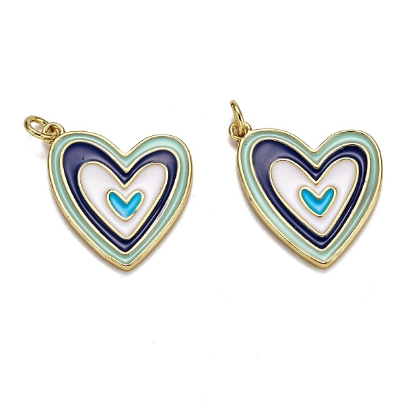 PandaHall Brass Enamel Pendants, Long-Lasting Plated, Real 18K Gold Plated, with Jump Ring, Heart, Colorful, 22.5x20x2mm, Hole: 3mm...
PandaHall Brass Enamel Pendants, Long-Lasting Plated, Real 18K Gold Plated, with Jump Ring, Heart, Colorful, 22.5x20x2mm, Hole: 3mm...