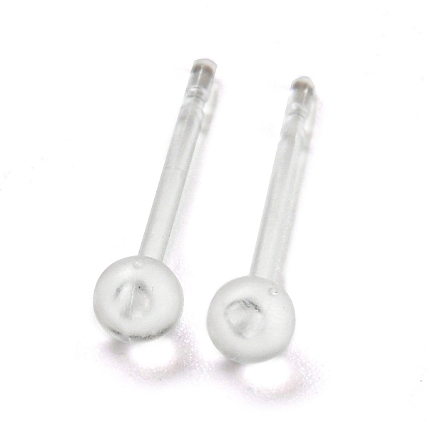 PandaHall Resin Stud Earring Findings, Ball, Clear, 14mm, Pin: 0.8mm Resin Round Clear
PandaHall Resin Stud Earring Findings, Ball, Clear, 14mm, Pin: 0.8mm Resin Round Clear