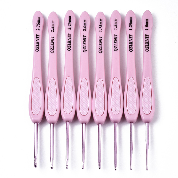 PandaHall Aluminum Diverse Size Crochet Hooks Set, with ABS Plastic Handle, for Braiding Crochet Sewing Tools, Pearl Pink, 138x12.5x8mm, Pin...
PandaHall Aluminum Diverse Size Crochet Hooks Set, with ABS Plastic Handle, for Braiding Crochet Sewing Tools, Pearl Pink, 138x12.5x8mm, Pin...