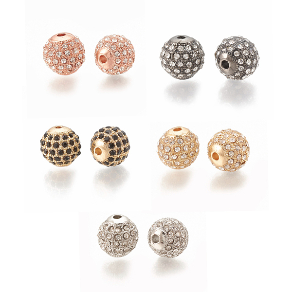 PandaHall Alloy Bead, with Rhinestone, Round, Mixed Color, 9.5x9.5mm, Hole: 1.5mm Alloy+Rhinestone Round Multicolor
PandaHall Alloy Bead, with Rhinestone, Round, Mixed Color, 9.5x9.5mm, Hole: 1.5mm Alloy+Rhinestone Round Multicolor