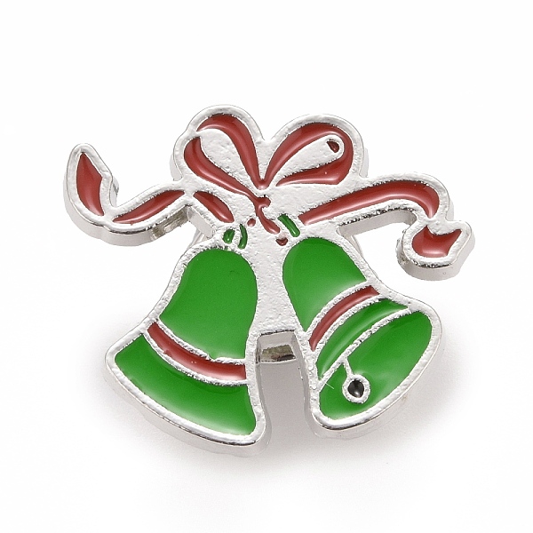 PandaHall Christmas Bell Enamel Pin, Alloy Badge for Backpack Clothes, Platinum, Colorful, 22x26x2mm Alloy+Enamel Green
PandaHall Christmas Bell Enamel Pin, Alloy Badge for Backpack Clothes, Platinum, Colorful, 22x26x2mm Alloy+Enamel Green