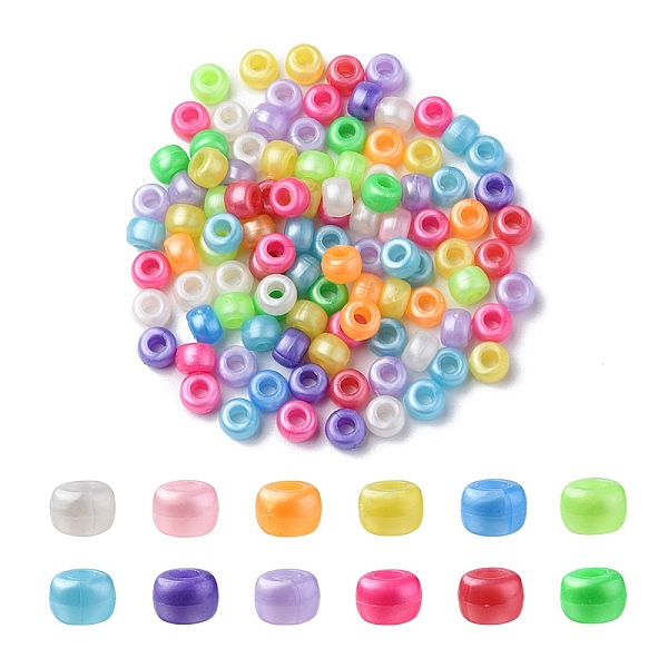 PandaHall Plastic Pearlized Beads, Barrel, Mixed Color, 9x6mm, Hole: 3.5mm Plastic Barrel Multicolor
PandaHall Plastic Pearlized Beads, Barrel, Mixed Color, 9x6mm, Hole: 3.5mm Plastic Barrel Multicolor