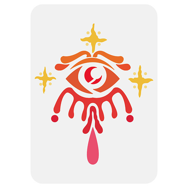 PandaHall Plastic Drawing Painting Stencils Templates, for Painting on Scrapbook Fabric Tiles Floor Furniture Wood, Rectangle, Eye...
PandaHall Plastic Drawing Painting Stencils Templates, for Painting on Scrapbook Fabric Tiles Floor Furniture Wood, Rectangle, Eye...