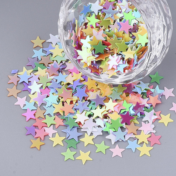 PandaHall Ornament Accessories, PVC Plastic Paillette/Sequins Beads, No Hole/Undrilled Beads, Star, Mixed Color, 5x5.5x0.4mm, about..., Multicolor
PandaHall Ornament Accessories, PVC Plastic Paillette/Sequins Beads, No Hole/Undrilled Beads, Star, Mixed Color, 5x5.5x0.4mm, about..., Multicolor