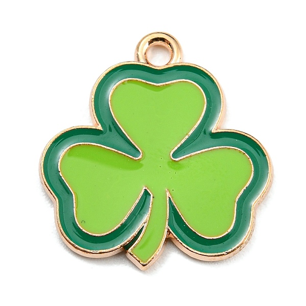 PandaHall Saint Patrick's Day Alloy Enamel Pendants, Light Gold, Clover Charm, Green Yellow, 22x20.5x1.5mm, Hole: 2mm Alloy+Enamel Clover
PandaHall Saint Patrick's Day Alloy Enamel Pendants, Light Gold, Clover Charm, Green Yellow, 22x20.5x1.5mm, Hole: 2mm Alloy+Enamel Clover