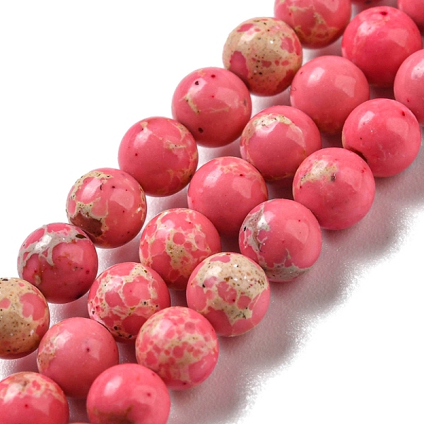 PandaHall Synthetic Imperial Jasper Dyed Beads Strands, Round, Hot Pink, 4mm, Hole: 1mm, about 91pcs/strand, 14.88''~14.96"(37.8~38cm)...
PandaHall Synthetic Imperial Jasper Dyed Beads Strands, Round, Hot Pink, 4mm, Hole: 1mm, about 91pcs/strand, 14.88''~14.96"(37.8~38cm)...