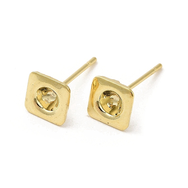 PandaHall Square 201 Stainless Steel Stud Earring Findings, Earring Settings with 304 Stainless Steel Pins, Real 18K Gold Plated, 6x6mm, Pin...
PandaHall Square 201 Stainless Steel Stud Earring Findings, Earring Settings with 304 Stainless Steel Pins, Real 18K Gold Plated, 6x6mm, Pin...