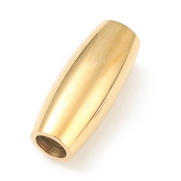 PandaHall 304 Stainless Steel Magnetic Clasps, Barrel, Real 18k Gold Plated, 18x7.5mm, Hole: 3mm 304 Stainless Steel Barrel
PandaHall 304 Stainless Steel Magnetic Clasps, Barrel, Real 18k Gold Plated, 18x7.5mm, Hole: 3mm 304 Stainless Steel Barrel