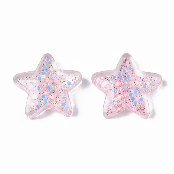 PandaHall Transparent Resin Cabochons, with Paillette and Glitter Powder, Star, Pink, 19x21x6mm Epoxy Resin Star Pink
PandaHall Transparent Resin Cabochons, with Paillette and Glitter Powder, Star, Pink, 19x21x6mm Epoxy Resin Star Pink