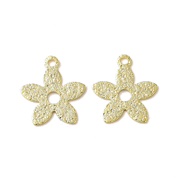 PandaHall Brass Charms, 5-Petal Flower Charms, Real 24K Gold Plated, 11x10x0.6mm, Hole: 1mm Brass Flower
PandaHall Brass Charms, 5-Petal Flower Charms, Real 24K Gold Plated, 11x10x0.6mm, Hole: 1mm Brass Flower