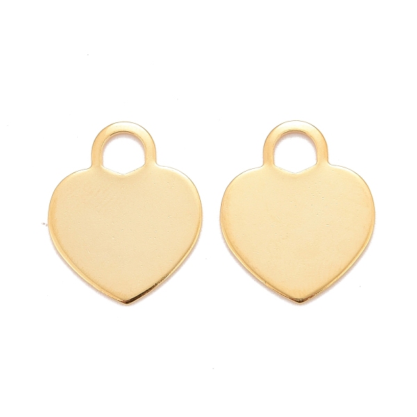 PandaHall 201 Stainless Steel Pendants, Heart, Real 24k Gold Plated, 19.5x16x0.8mm, Hole: 4.3x4.3mm 201 Stainless Steel Heart
PandaHall 201 Stainless Steel Pendants, Heart, Real 24k Gold Plated, 19.5x16x0.8mm, Hole: 4.3x4.3mm 201 Stainless Steel Heart