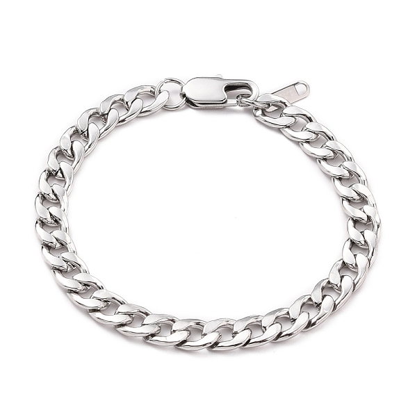 PandaHall Women' s Fashionable 304 Stainless Steel Cuban Link Chain Bracelets, with Lobster Claw Clasps, Stainless Steel Color, 7-1/2 inch...
PandaHall Women' s Fashionable 304 Stainless Steel Cuban Link Chain Bracelets, with Lobster Claw Clasps, Stainless Steel Color, 7-1/2 inch...
