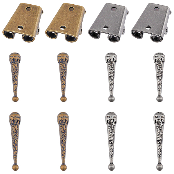 PandaHall SUPERFINDINGS DIY Bolo Tie End Making Finding Kit, Including Alloy Cord Ends, Iron Slide Clasps, Mixed Color, 12Pcs/box Alloy
PandaHall SUPERFINDINGS DIY Bolo Tie End Making Finding Kit, Including Alloy Cord Ends, Iron Slide Clasps, Mixed Color, 12Pcs/box Alloy