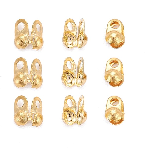 PandaHall 304 Stainless Steel Bead Tips, Calotte Ends, Clamshell Knot Cover, Golden, 4x2mm, Hole: 1mm 304 Stainless Steel
PandaHall 304 Stainless Steel Bead Tips, Calotte Ends, Clamshell Knot Cover, Golden, 4x2mm, Hole: 1mm 304 Stainless Steel