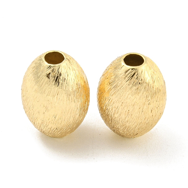 PandaHall Brass Textured Beads, Oval, Real 18K Gold Plated, 14x10mm, Hole: 3mm Brass Oval
PandaHall Brass Textured Beads, Oval, Real 18K Gold Plated, 14x10mm, Hole: 3mm Brass Oval