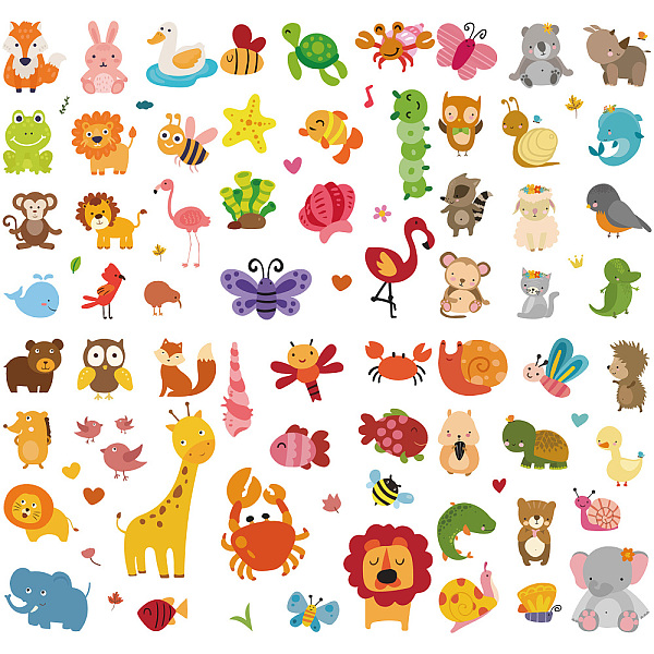 PandaHall CRASPIRE 16 Sheets Animals Wall Stickers Butterfly Stickers Lion Elephant Bird Window Stickers PVC Waterproof Self Adhesive Wall...
PandaHall CRASPIRE 16 Sheets Animals Wall Stickers Butterfly Stickers Lion Elephant Bird Window Stickers PVC Waterproof Self Adhesive Wall...