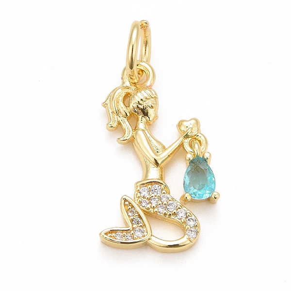 PandaHall Rack Plating Brass Micro Pave Cubic Zirconia Pendants, Long-Lasting Plated, Cadmium Free & Lead Free, with Jump Ring, Mermaid with..., Multicolor
PandaHall Rack Plating Brass Micro Pave Cubic Zirconia Pendants, Long-Lasting Plated, Cadmium Free & Lead Free, with Jump Ring, Mermaid with..., Multicolor