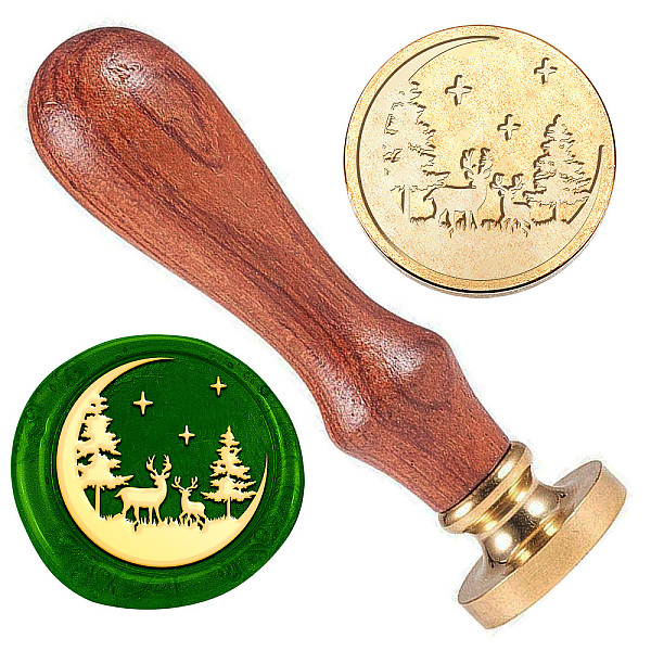 PandaHall Golden Tone Brass Wax Seal Stamp Head with Wooden Handle, for Envelopes Invitations, Gift Card, Deer, 83x22mm, Stamps: 25x14.5mm...
PandaHall Golden Tone Brass Wax Seal Stamp Head with Wooden Handle, for Envelopes Invitations, Gift Card, Deer, 83x22mm, Stamps: 25x14.5mm...