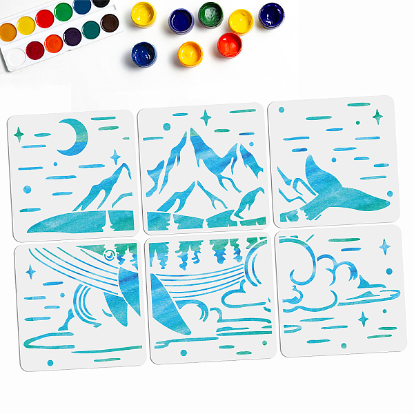 PandaHall 6Pcs 6 Styles PET Hollow Out Drawing Painting Stencils, for DIY Scrapbook, Photo Album, Whale Pattern, Whale Pattern, 300x300mm...
PandaHall 6Pcs 6 Styles PET Hollow Out Drawing Painting Stencils, for DIY Scrapbook, Photo Album, Whale Pattern, Whale Pattern, 300x300mm...