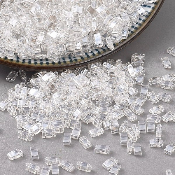 PandaHall MIYUKI Half TILA Beads, Japanese Seed Beads, 2 Hole, (HTL160) Crystal Luster, 5x2.3x1.9mm, Hole: 0.8mm, about 250pcs/10g Glass..., Clear
PandaHall MIYUKI Half TILA Beads, Japanese Seed Beads, 2 Hole, (HTL160) Crystal Luster, 5x2.3x1.9mm, Hole: 0.8mm, about 250pcs/10g Glass..., Clear