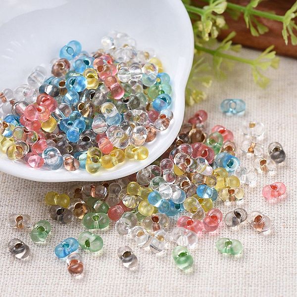 PandaHall Czech Glass Beads, Dyed/Gold Inlay Color, Bone Shape, Mixed Color, 6.5~7x4~4.5x3.2~3.5mm, Hole: 1.2mm, about 357pcs~363pcs/bag..., Multicolor
PandaHall Czech Glass Beads, Dyed/Gold Inlay Color, Bone Shape, Mixed Color, 6.5~7x4~4.5x3.2~3.5mm, Hole: 1.2mm, about 357pcs~363pcs/bag..., Multicolor