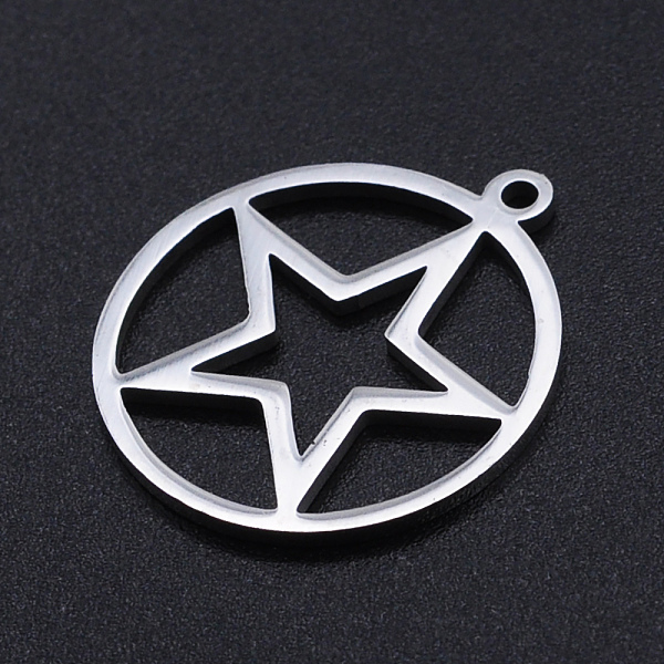PandaHall 201 Stainless Steel Laser Cut Pendants, Star, Stainless Steel Color, 22x19.5x1mm, Hole: 1.4mm 201 Stainless Steel Star
PandaHall 201 Stainless Steel Laser Cut Pendants, Star, Stainless Steel Color, 22x19.5x1mm, Hole: 1.4mm 201 Stainless Steel Star
