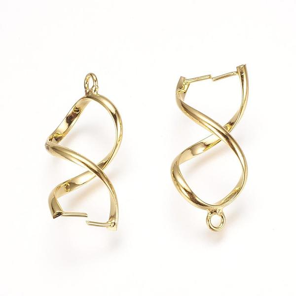 PandaHall Rack Plating Brass Ice Pick Pinch Bails, Twist, Golden, 32x13x8mm, Hole: 2mm, pin: 0.5mm Brass
PandaHall Rack Plating Brass Ice Pick Pinch Bails, Twist, Golden, 32x13x8mm, Hole: 2mm, pin: 0.5mm Brass