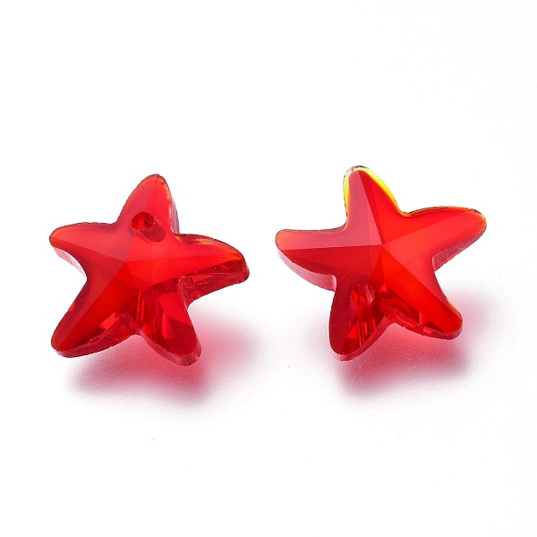PandaHall Faceted Glass Charms, Starfish, Red, 14x15x7mm, Hole: 1.4mm Glass Starfish Red
PandaHall Faceted Glass Charms, Starfish, Red, 14x15x7mm, Hole: 1.4mm Glass Starfish Red