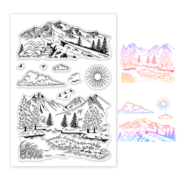 PandaHall PVC Plastic Stamps, for DIY Scrapbooking, Photo Album Decorative, Cards Making, Stamp Sheets, Mountain Pattern, 16x11x0.3cm...
PandaHall PVC Plastic Stamps, for DIY Scrapbooking, Photo Album Decorative, Cards Making, Stamp Sheets, Mountain Pattern, 16x11x0.3cm...