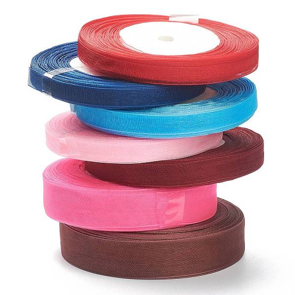 PandaHall Sheer Organza Ribbon, DIY Material for Ribbon, Mixed Color, 3/8~7/8 inch(10.5~22mm) Polyester None Multicolor
PandaHall Sheer Organza Ribbon, DIY Material for Ribbon, Mixed Color, 3/8~7/8 inch(10.5~22mm) Polyester None Multicolor