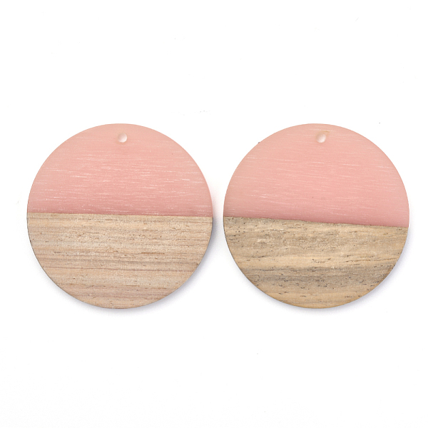 PandaHall Resin & Walnut Wood Pendants, Flat Round, Light Salmon, 38~39x4mm, Hole: 1.8mm Resin+Wood Flat Round Red
PandaHall Resin & Walnut Wood Pendants, Flat Round, Light Salmon, 38~39x4mm, Hole: 1.8mm Resin+Wood Flat Round Red