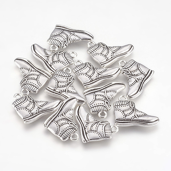 PandaHall Tibetan Style Alloy Pendants, Lead Free and Cadmium Free, Shoes, Antique Silver, 22x19mm, Hole: 1mm Alloy Shoes
PandaHall Tibetan Style Alloy Pendants, Lead Free and Cadmium Free, Shoes, Antique Silver, 22x19mm, Hole: 1mm Alloy Shoes