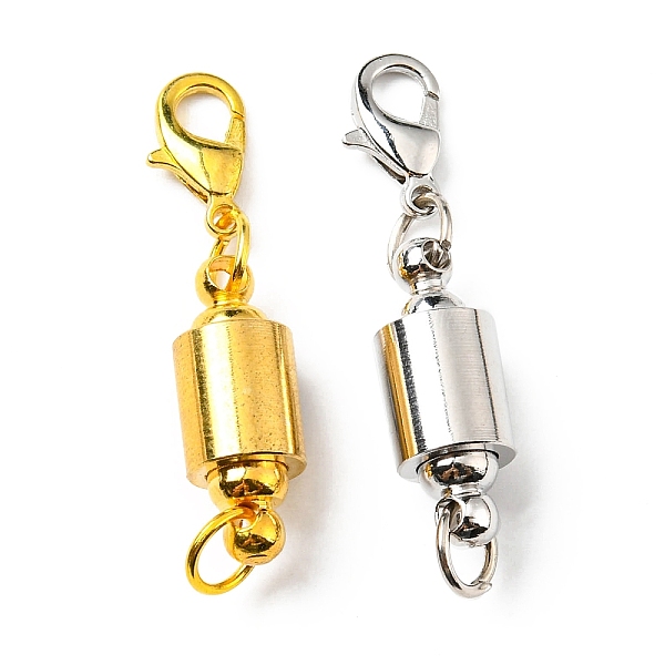 PandaHall 2 Sets 2 Colors Brass Magnetic Clasps Converter, Column, with Alloy Lobster Claw Clasps and Iron Jump Rings, Mixed Color, 40x8mm...
PandaHall 2 Sets 2 Colors Brass Magnetic Clasps Converter, Column, with Alloy Lobster Claw Clasps and Iron Jump Rings, Mixed Color, 40x8mm...