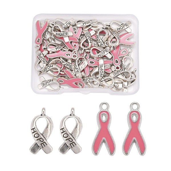 PandaHall 50Pcs 2 Styles Alloy Enamel Pendants, Platinum Plated October Breast Cancer Pink Awareness Ribbon & Antique Silver Plated..., Multicolor
PandaHall 50Pcs 2 Styles Alloy Enamel Pendants, Platinum Plated October Breast Cancer Pink Awareness Ribbon & Antique Silver Plated..., Multicolor