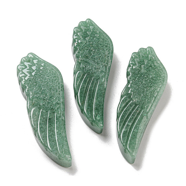 PandaHall Natural Green Aventurine Pendants, Carved Wing Charms, 56~59x19~22x7~10.5mm, Hole: 1.3mm Green Aventurine Wing
PandaHall Natural Green Aventurine Pendants, Carved Wing Charms, 56~59x19~22x7~10.5mm, Hole: 1.3mm Green Aventurine Wing