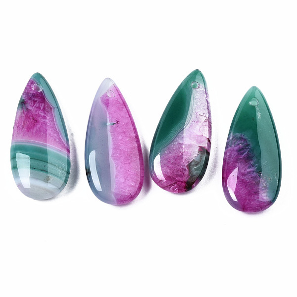 PandaHall Natural Brazilian Agate Pendants, Dyed & Heated, Teardrop, Orchid, 39~40x17~18x6~7mm, Hole: 1.5mm Brazilian Agate Teardrop Purple
PandaHall Natural Brazilian Agate Pendants, Dyed & Heated, Teardrop, Orchid, 39~40x17~18x6~7mm, Hole: 1.5mm Brazilian Agate Teardrop Purple