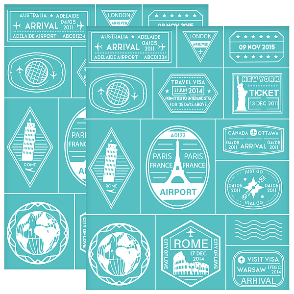 PandaHall OLYCRAFT 2Pcs 8.6x11 Inch Stamps Self-Adhesive Silk Screen Printing Stencil Tickets Silk Screen Stencil Travel Theme Mesh Stencils...
PandaHall OLYCRAFT 2Pcs 8.6x11 Inch Stamps Self-Adhesive Silk Screen Printing Stencil Tickets Silk Screen Stencil Travel Theme Mesh Stencils...