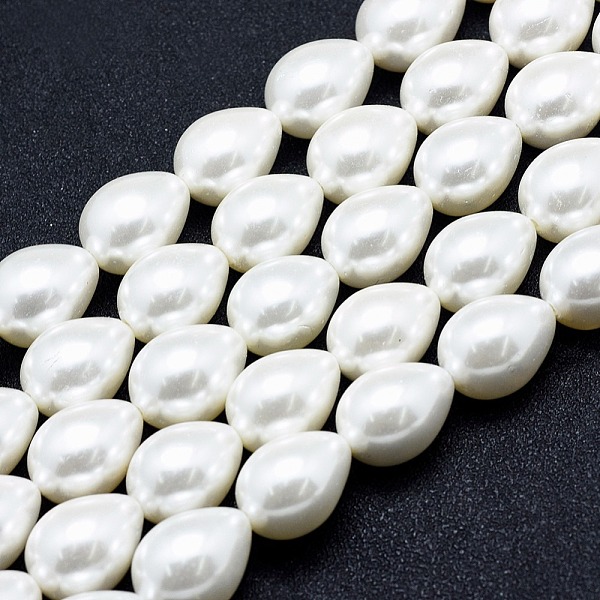 PandaHall Electroplate Shell Pearl Beads Strands, teardrop, White, 15.5~16x12mm, Hole: 1mm, about 26pcs/strand, 15.7 inch(40cm) Shell Pearl...
PandaHall Electroplate Shell Pearl Beads Strands, teardrop, White, 15.5~16x12mm, Hole: 1mm, about 26pcs/strand, 15.7 inch(40cm) Shell Pearl...