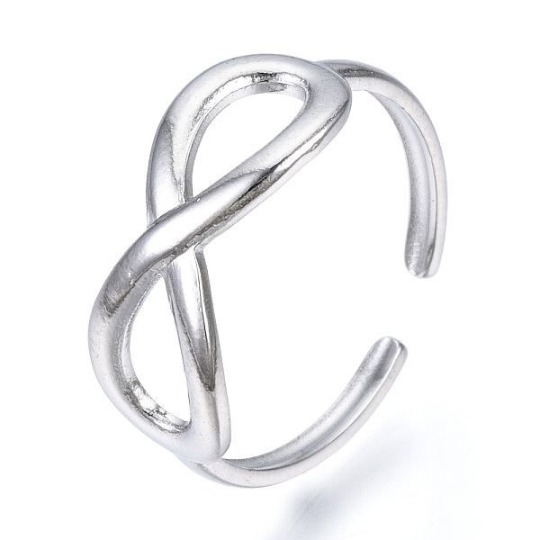 PandaHall 304 Stainless Steel Infinity Open Cuff Ring, Hollow Ring for Women, Stainless Steel Color, US Size 7 3/4(17.9mm) 304 Stainless...
PandaHall 304 Stainless Steel Infinity Open Cuff Ring, Hollow Ring for Women, Stainless Steel Color, US Size 7 3/4(17.9mm) 304 Stainless...